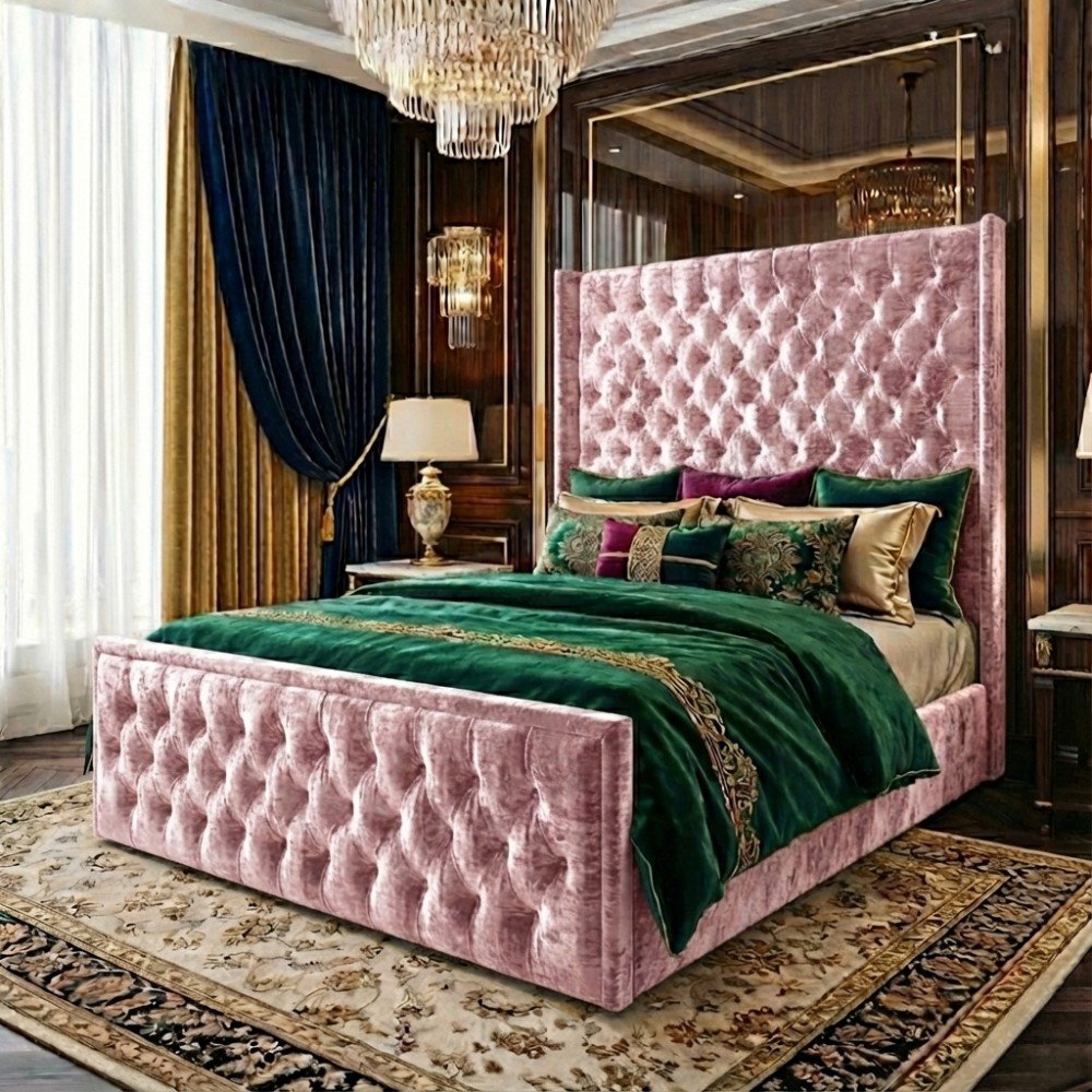 Baby Pink Crush velvet