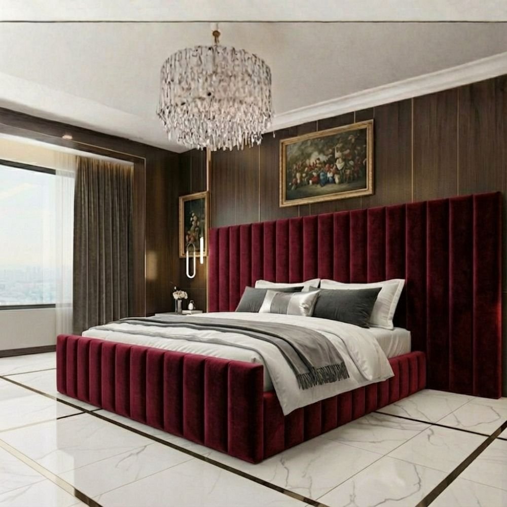 Burgundy Plush Velvet