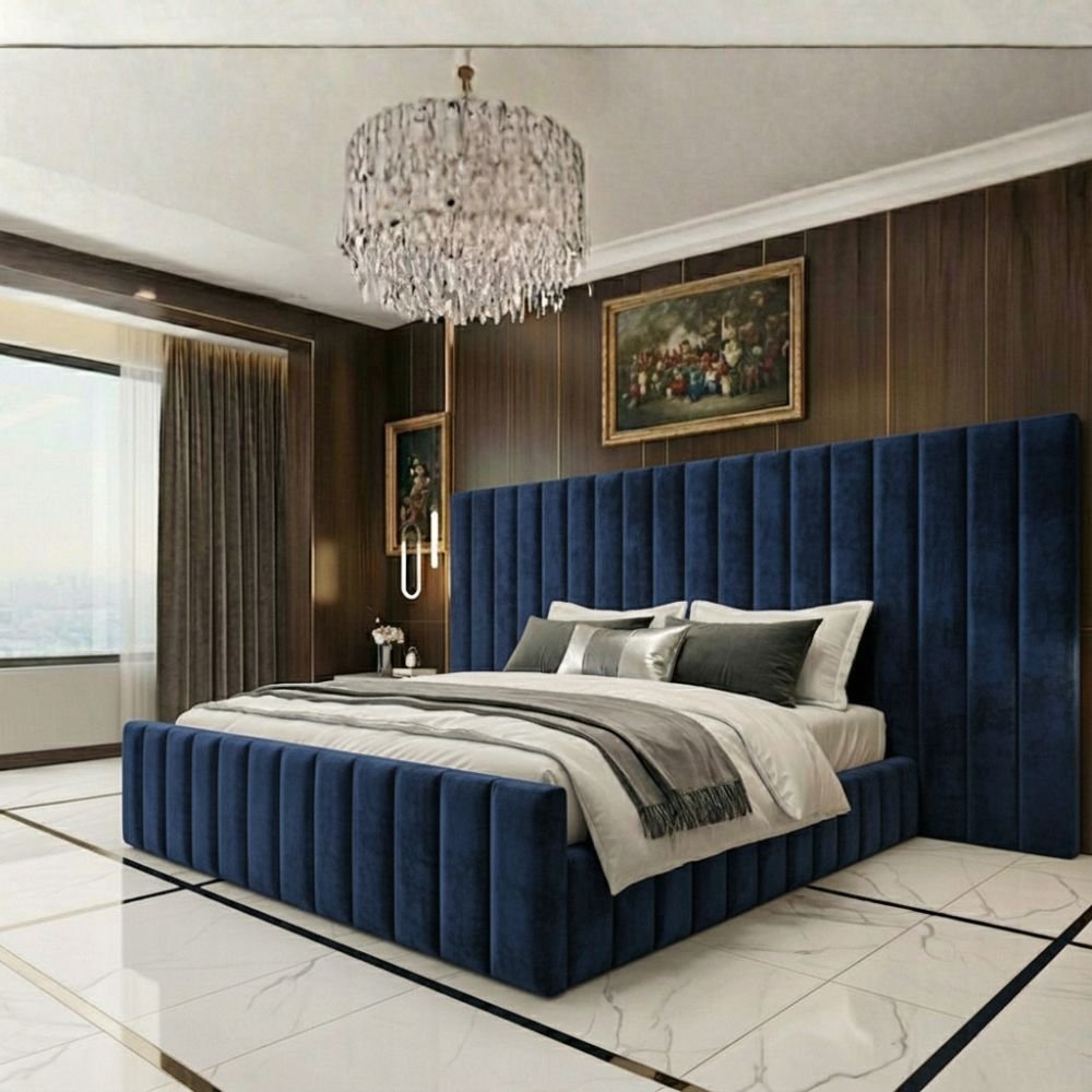 Plush Velvet Navy Blue