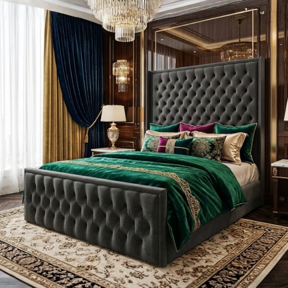 Plush Velvet Dark Grey