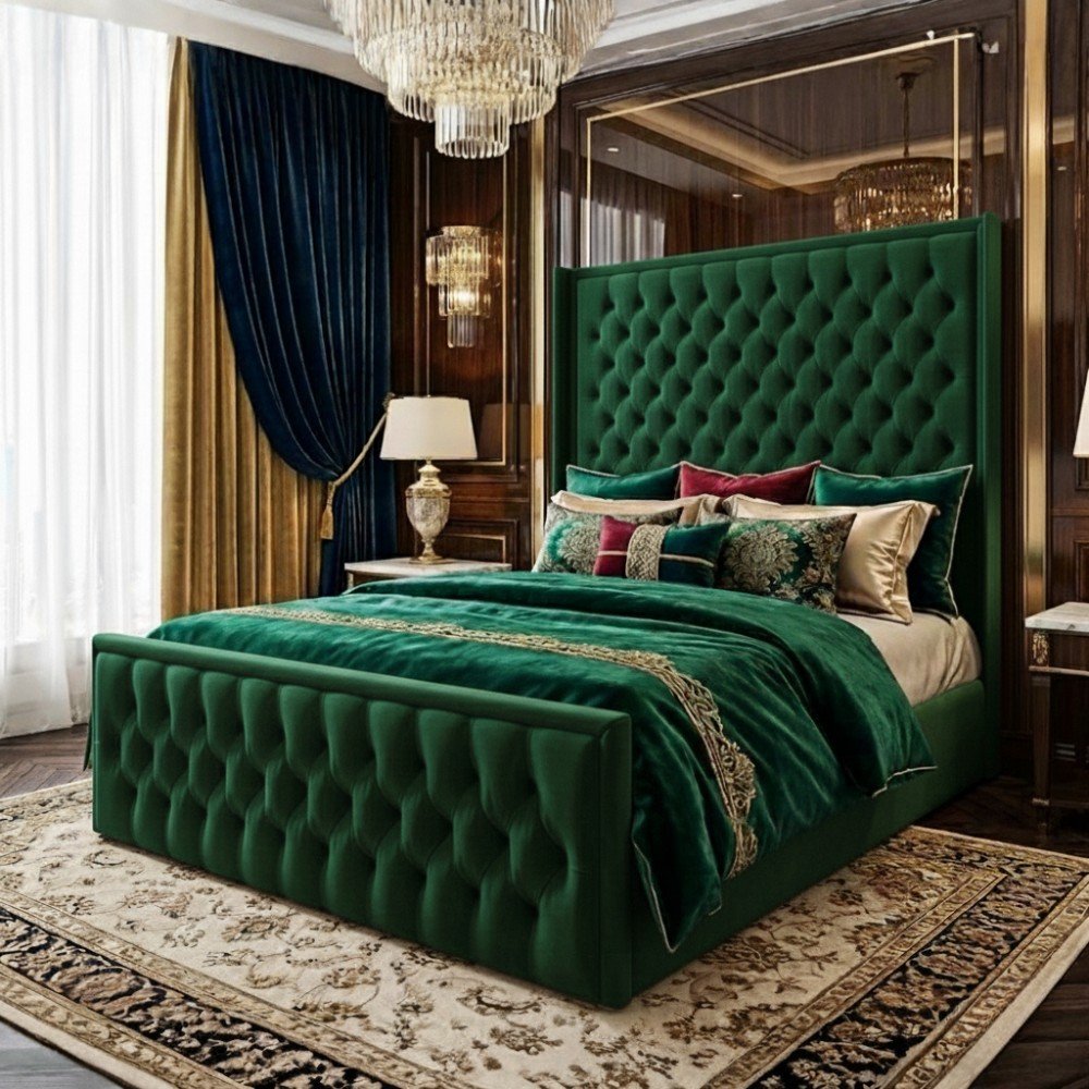 Plush Velvet Emerald Green
