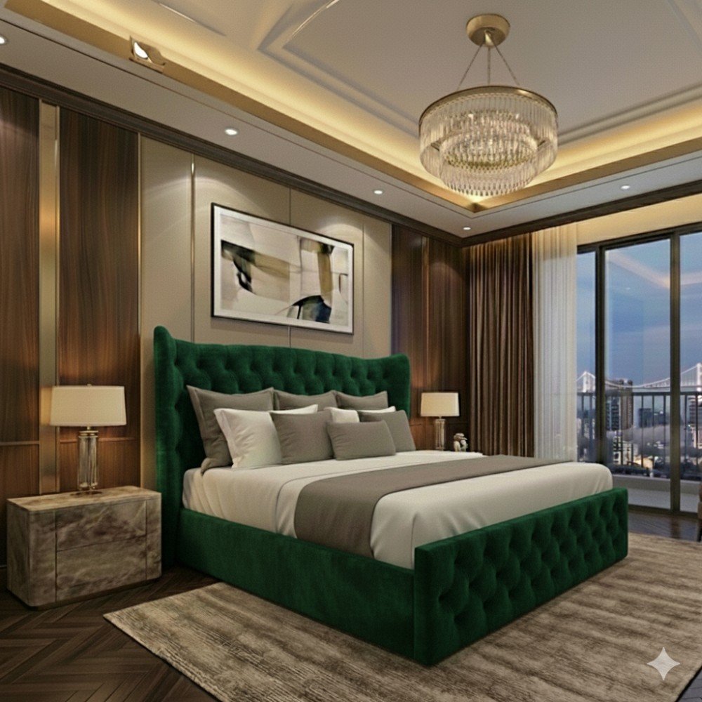 Plush Velvet Emerald Green