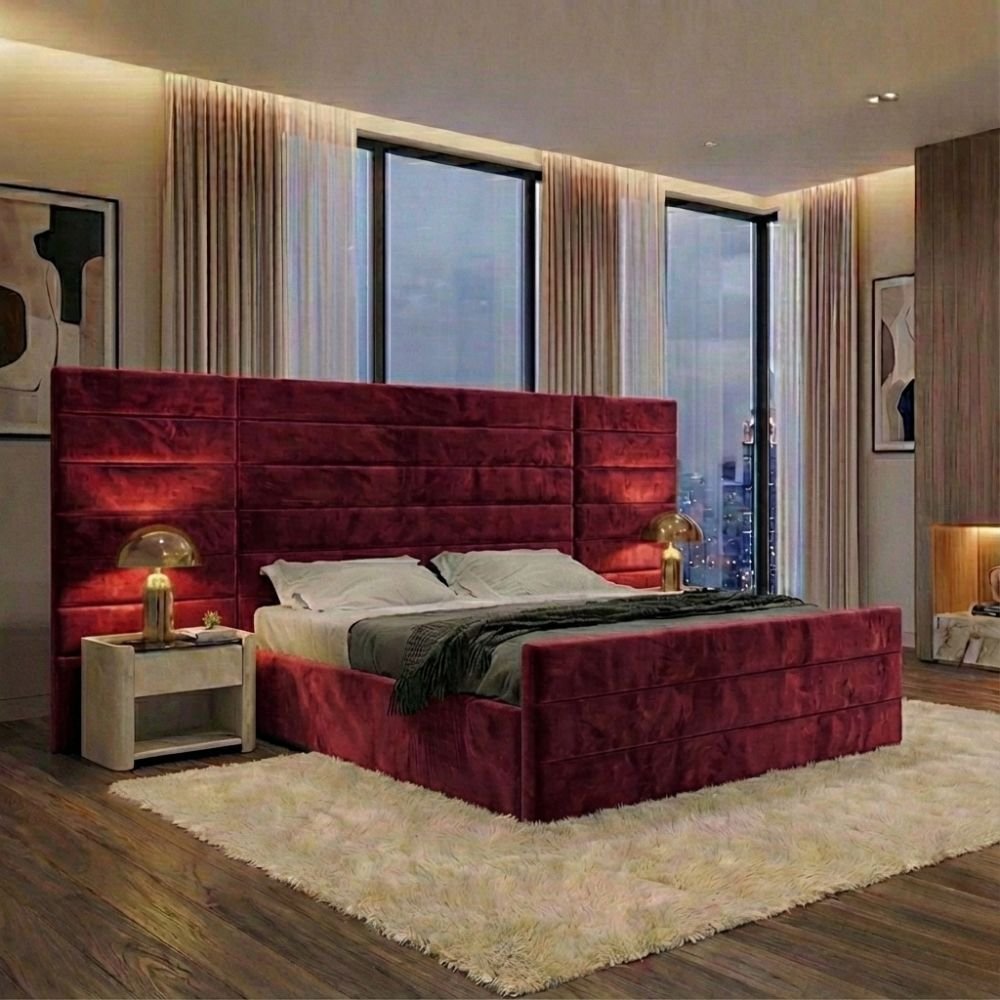 Burgundy Plush Velvet