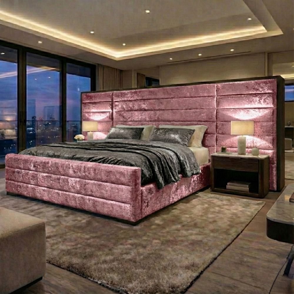 Baby Pink Crush velvet