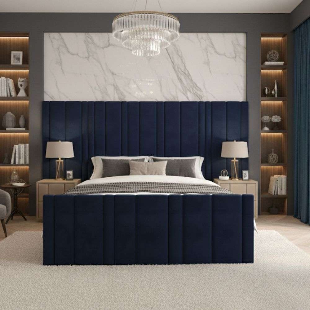 Plush Velvet Navy Blue