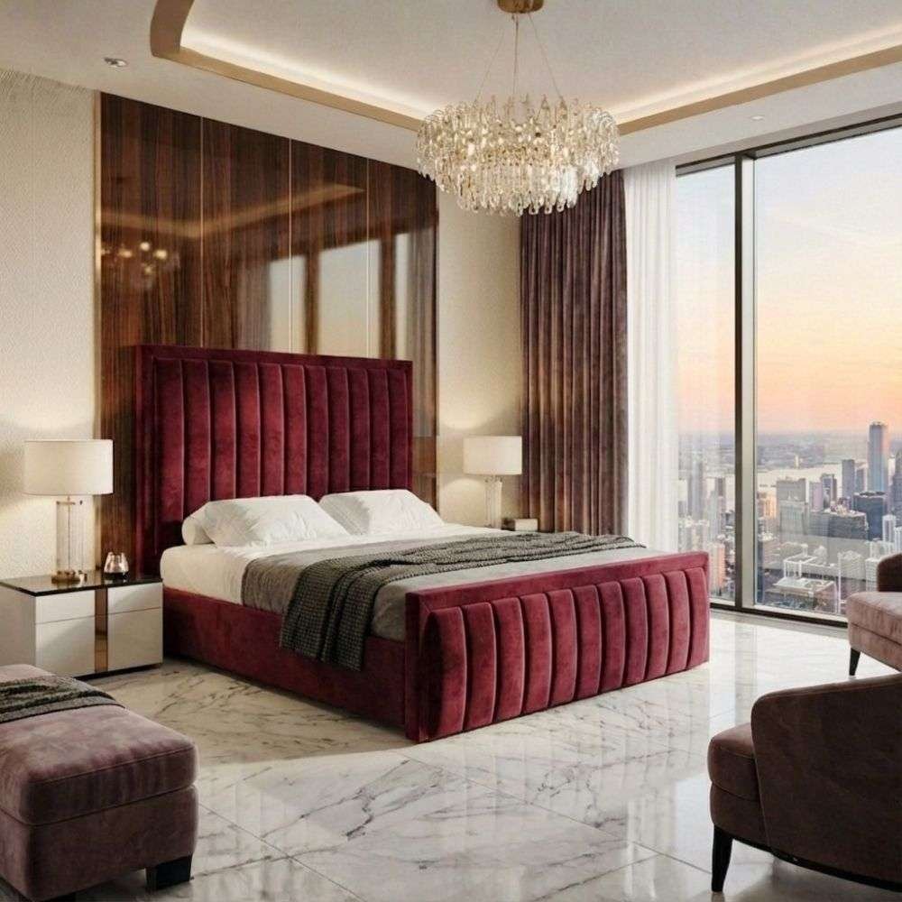 Burgundy Plush Velvet