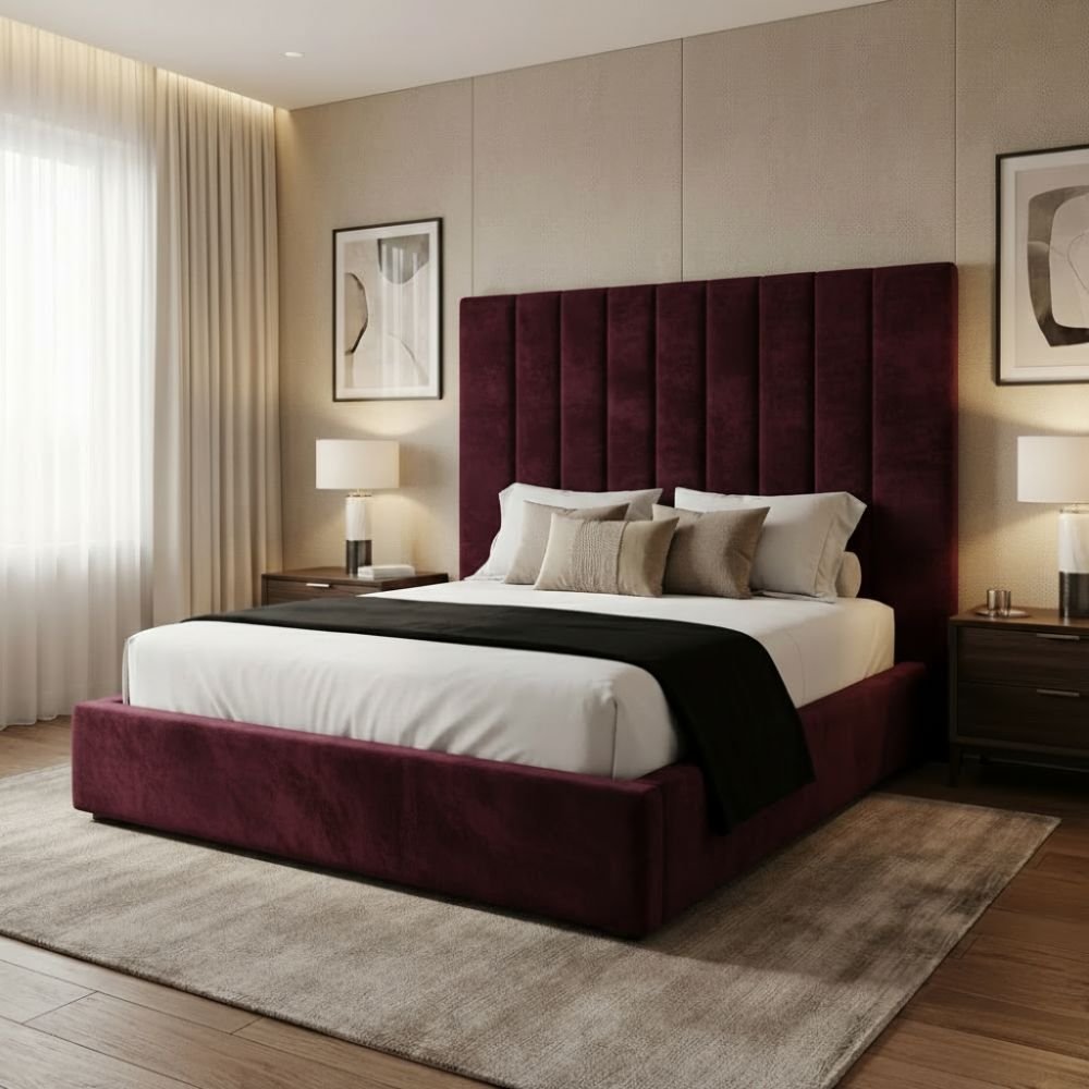 Burgundy Plush Velvet