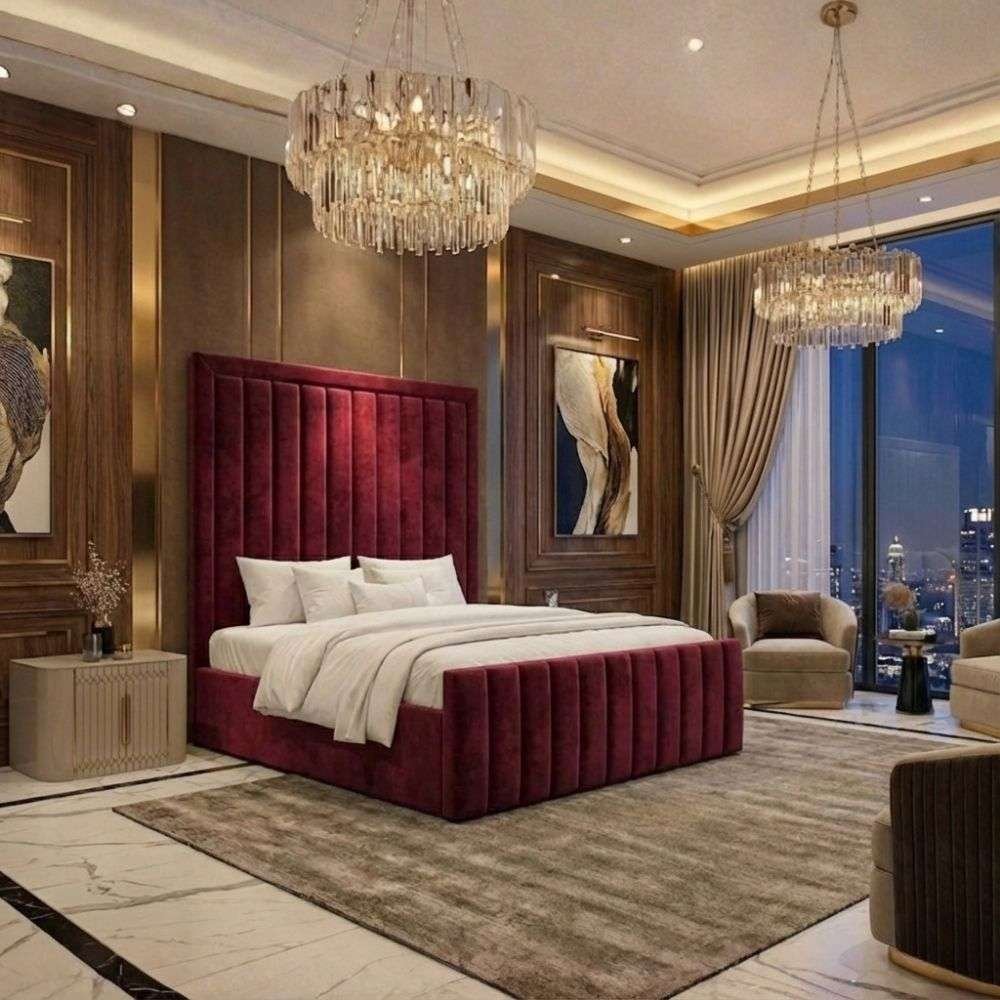 Burgundy Plush Velvet