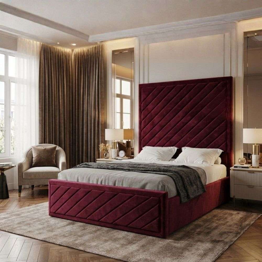 Burgundy Plush Velvet
