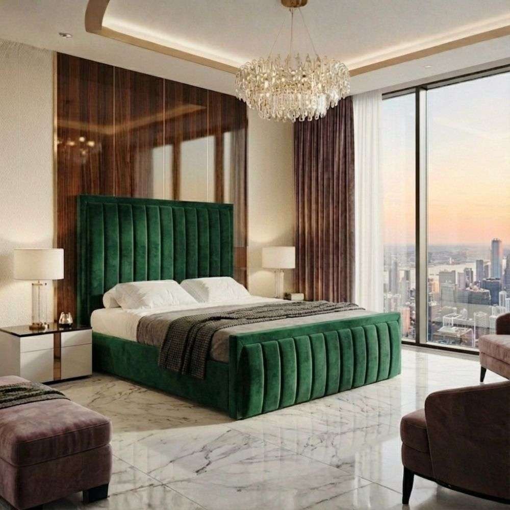 Plush Velvet Emerald Green