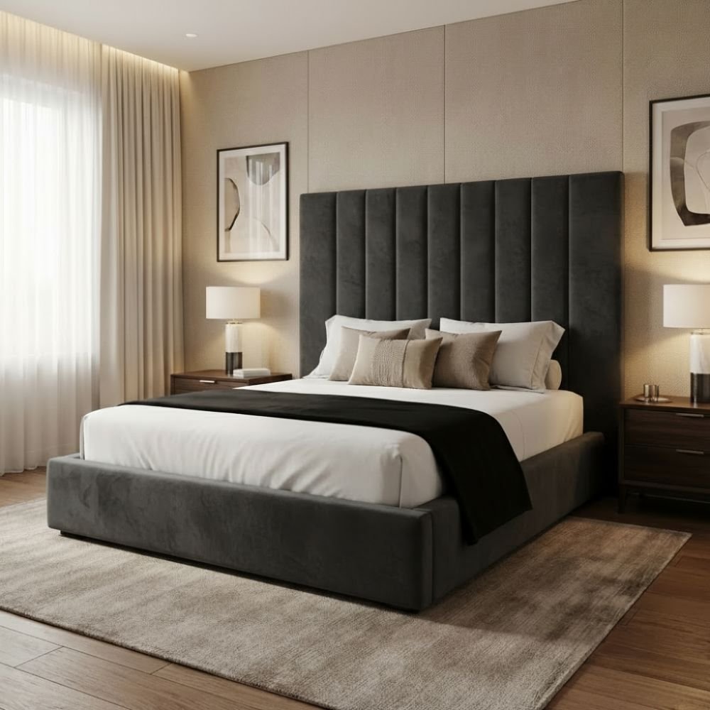 Plush Velvet Dark Grey