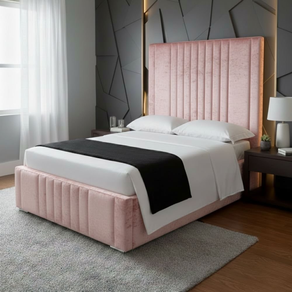 Baby Pink Crush velvet