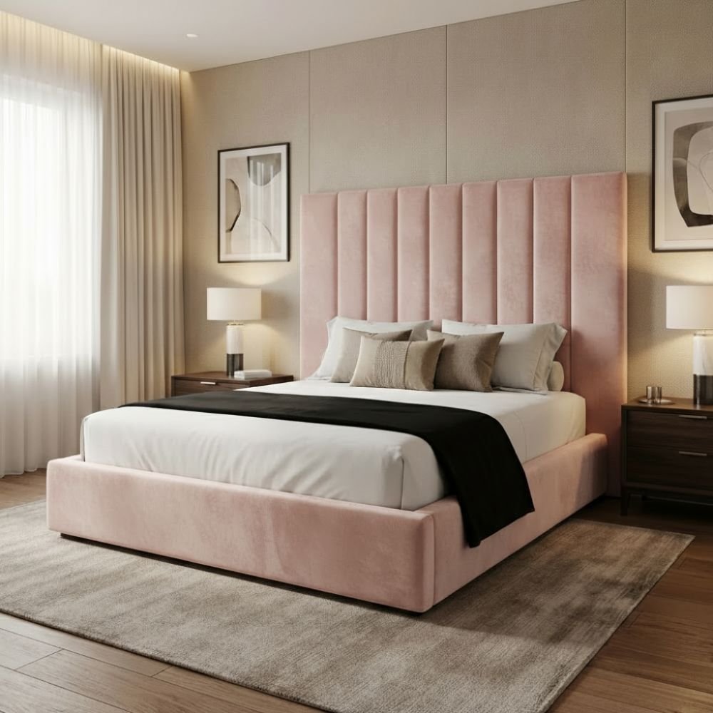 Baby Pink Crush velvet