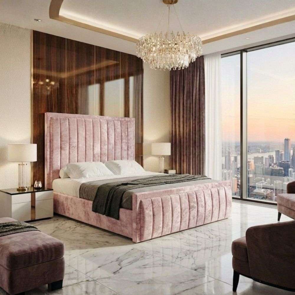 Baby Pink Crush velvet