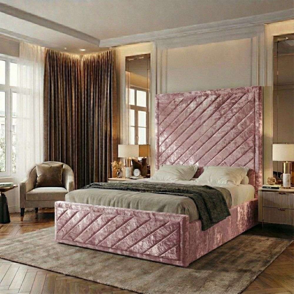 Baby Pink Crush velvet