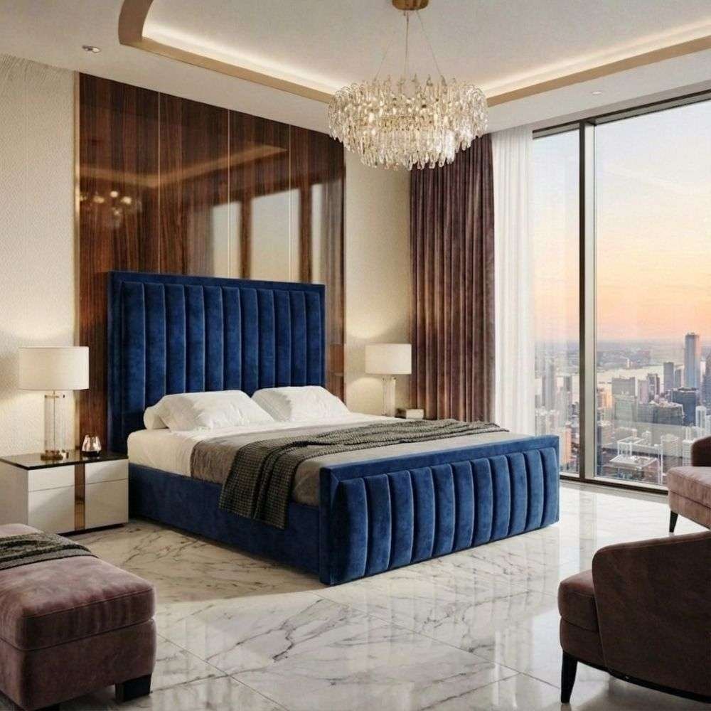 Plush Velvet Navy Blue