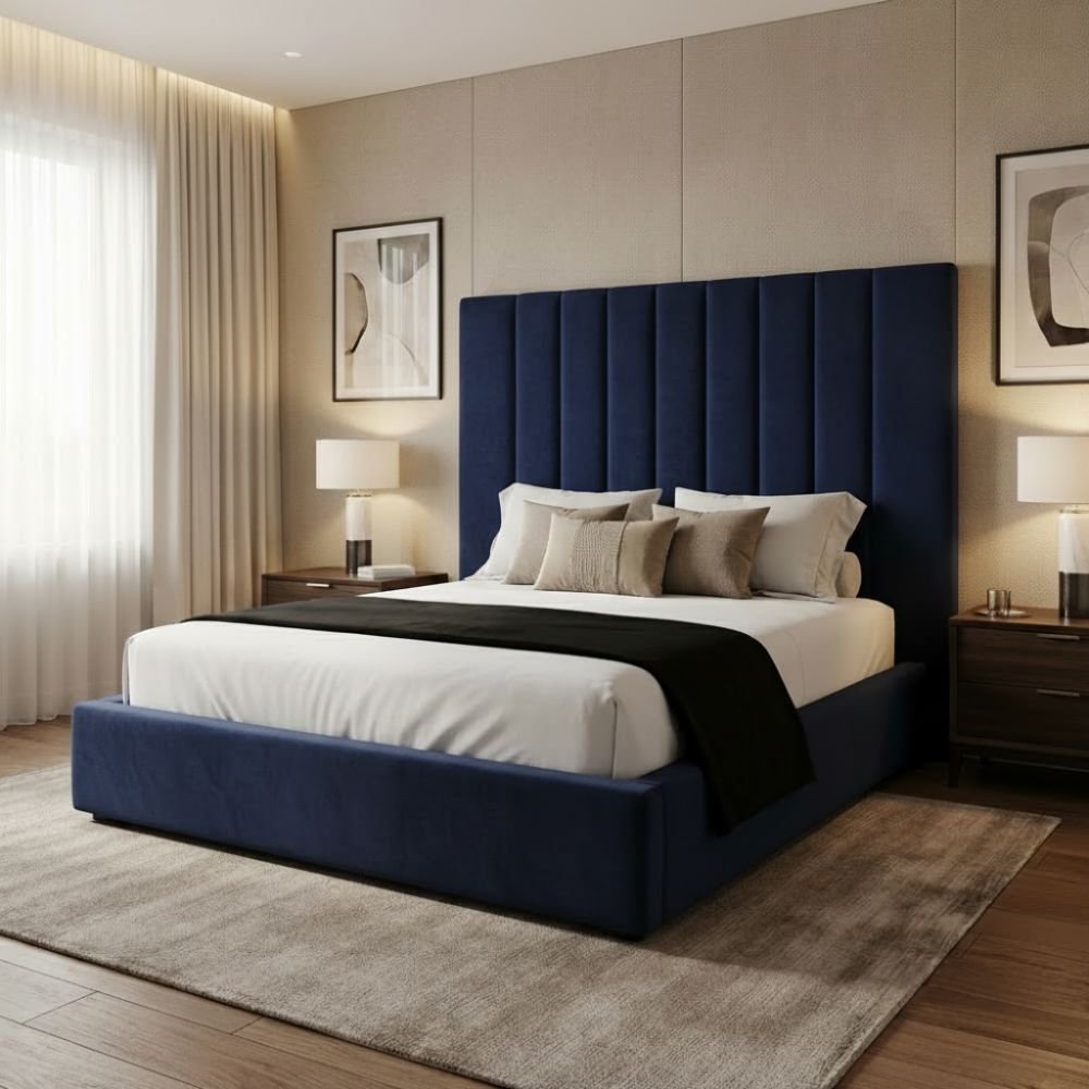 Plush Velvet Navy Blue