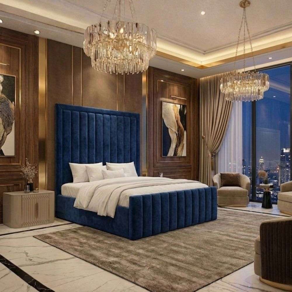 Plush Velvet Navy Blue