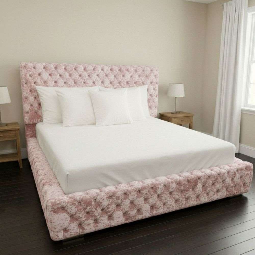 Baby Pink Crush velvet