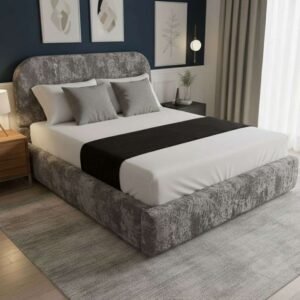 Grey Crush Velvet
