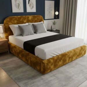 Plush Velvet Mustard Gold