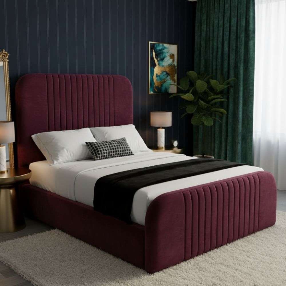 Burgundy Plush Velvet