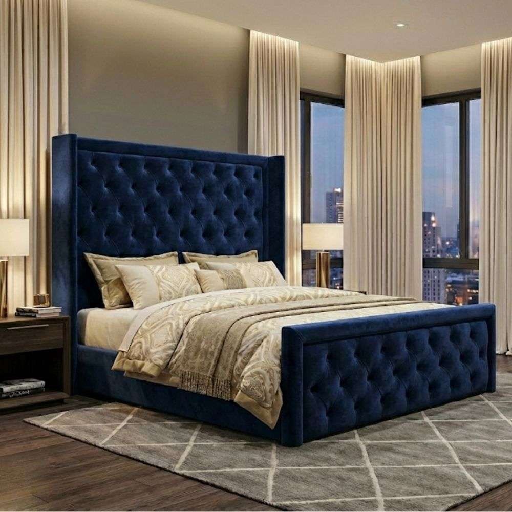 Plush Velvet Navy Blue