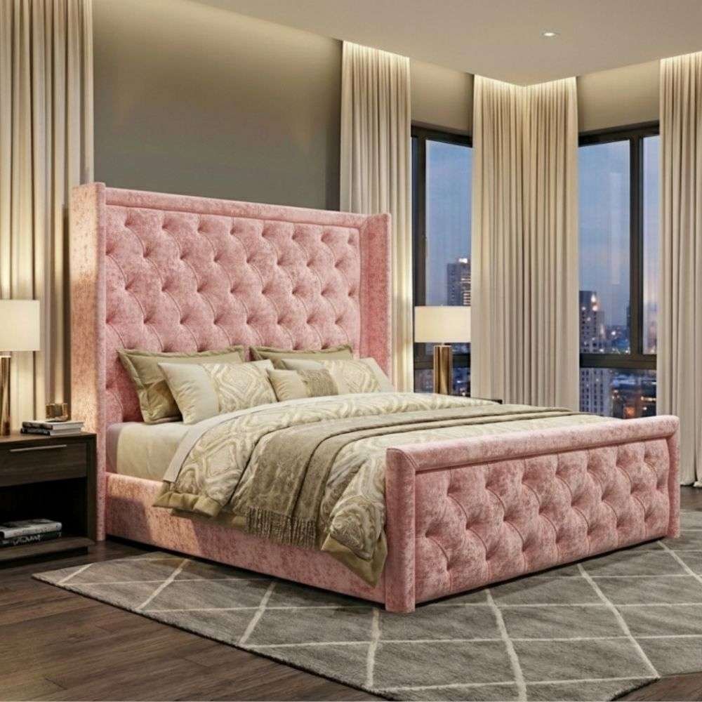 Baby Pink Crush velvet