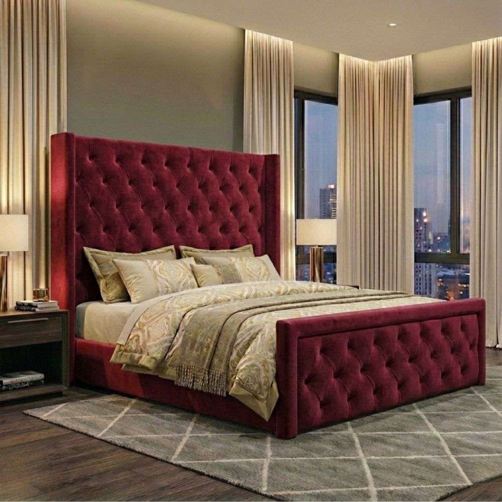 Burgundy Plush Velvet