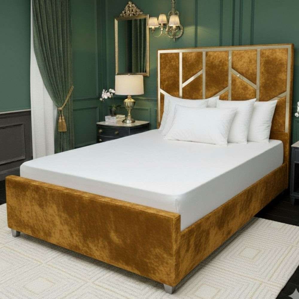 Plush Velvet Mustard Gold