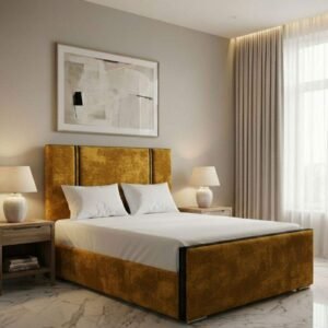 Plush Velvet Mustard Gold