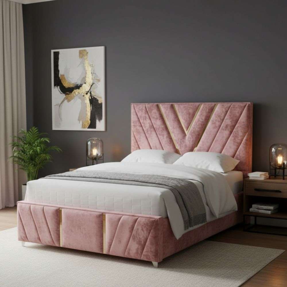 Baby Pink Crush velvet