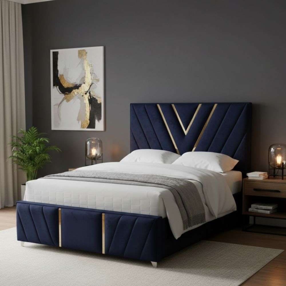 Plush Velvet Navy Blue