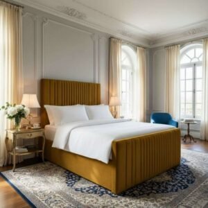 Plush Velvet Mustard Gold