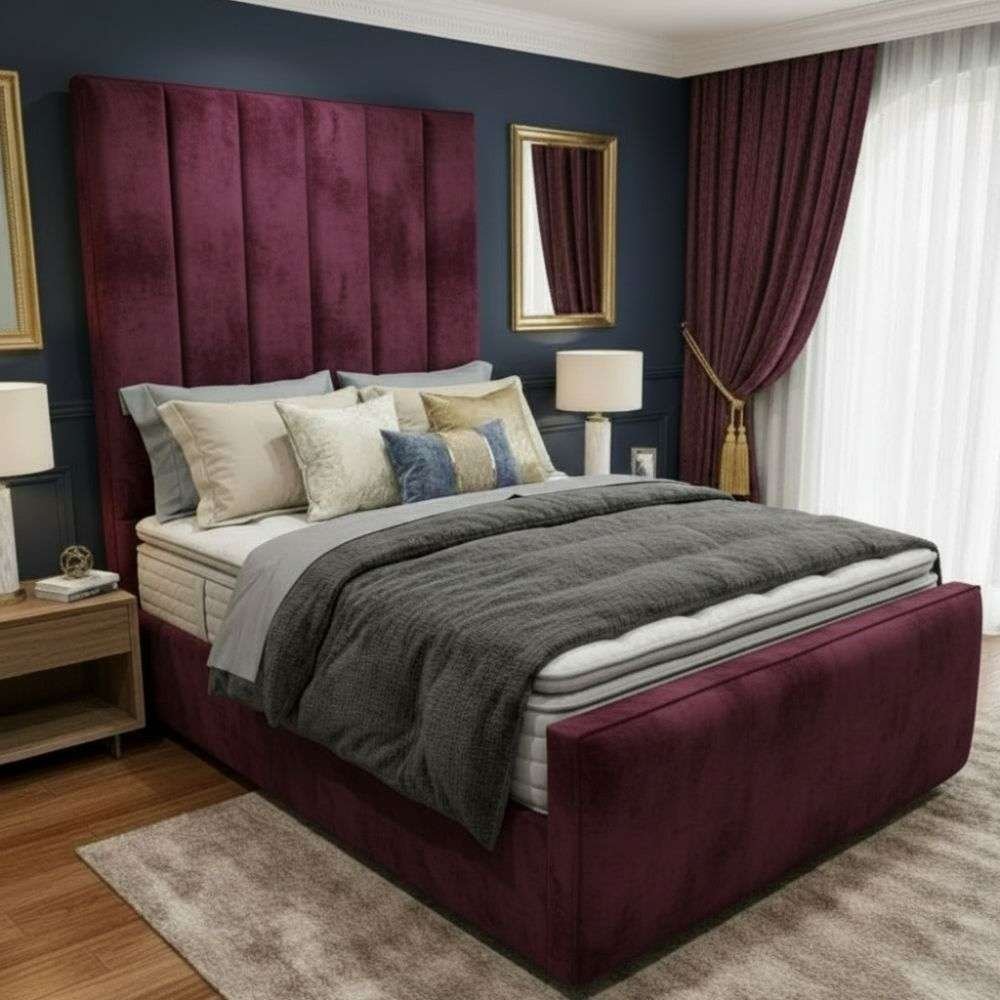Burgundy Plush Velvet