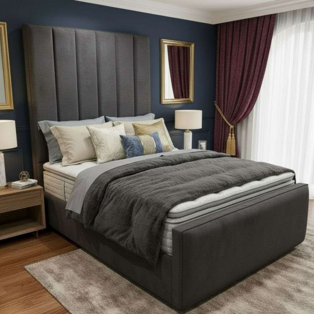 Plush Velvet Dark Grey