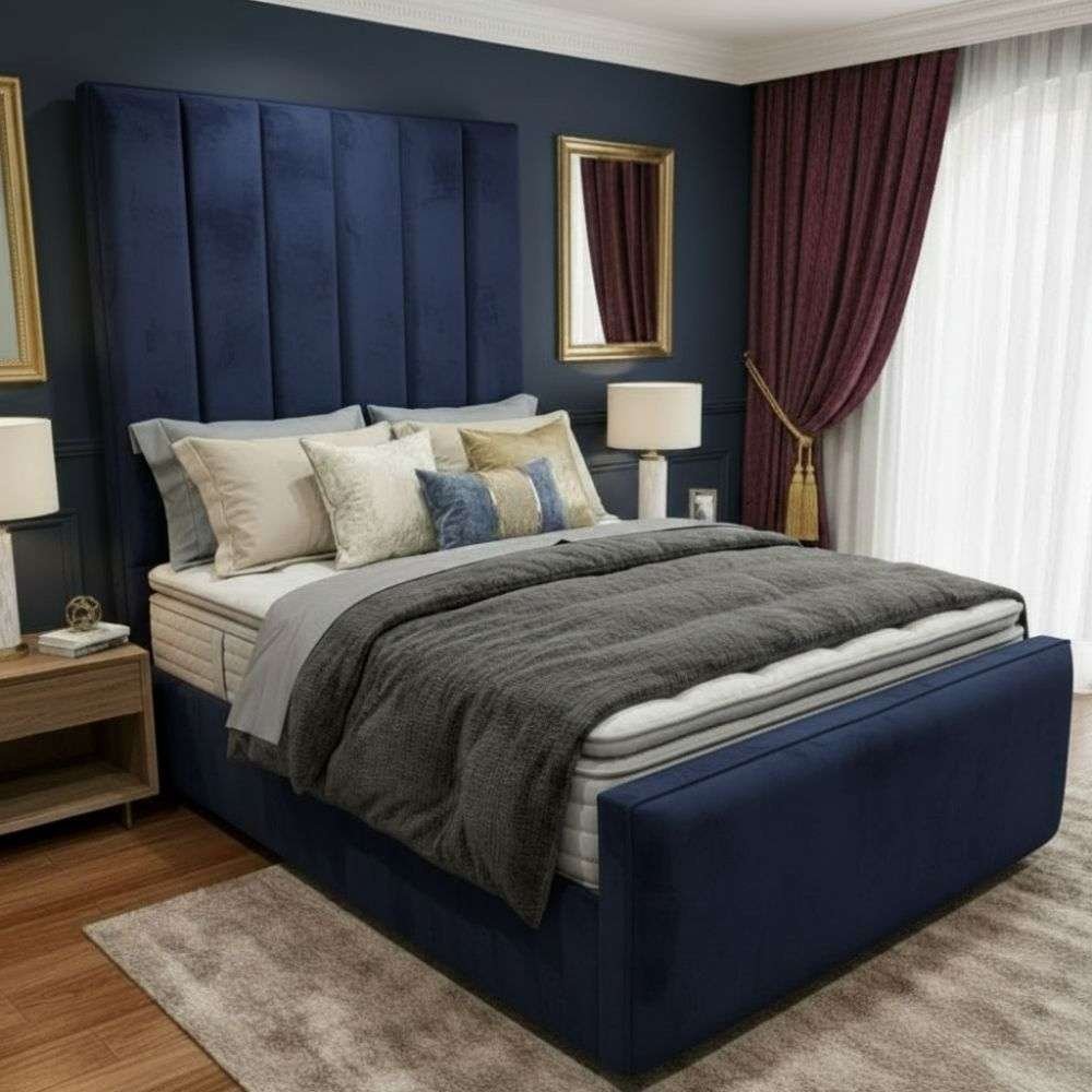 Plush Velvet Navy Blue