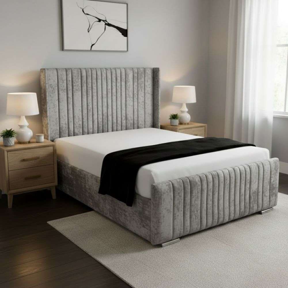 Grey Crush Velvet