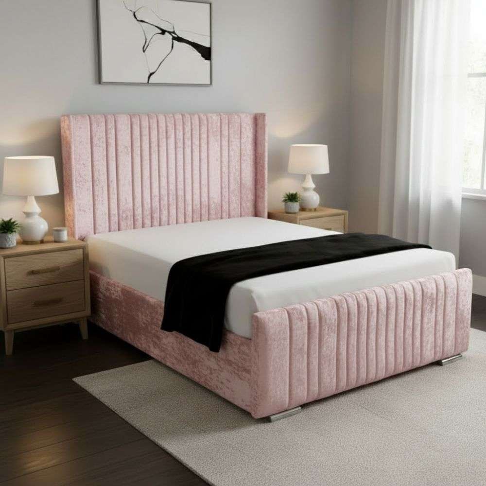 Baby Pink Crush velvet
