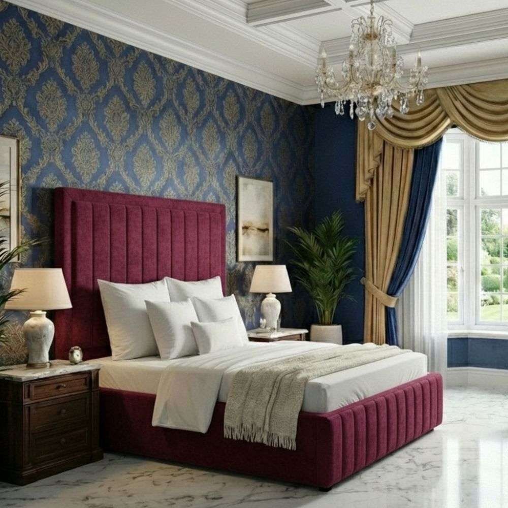 Burgundy Plush Velvet