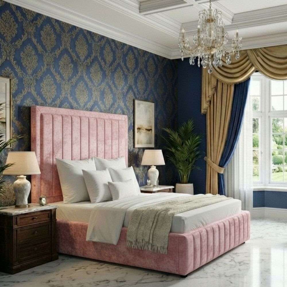 Baby Pink Crush velvet