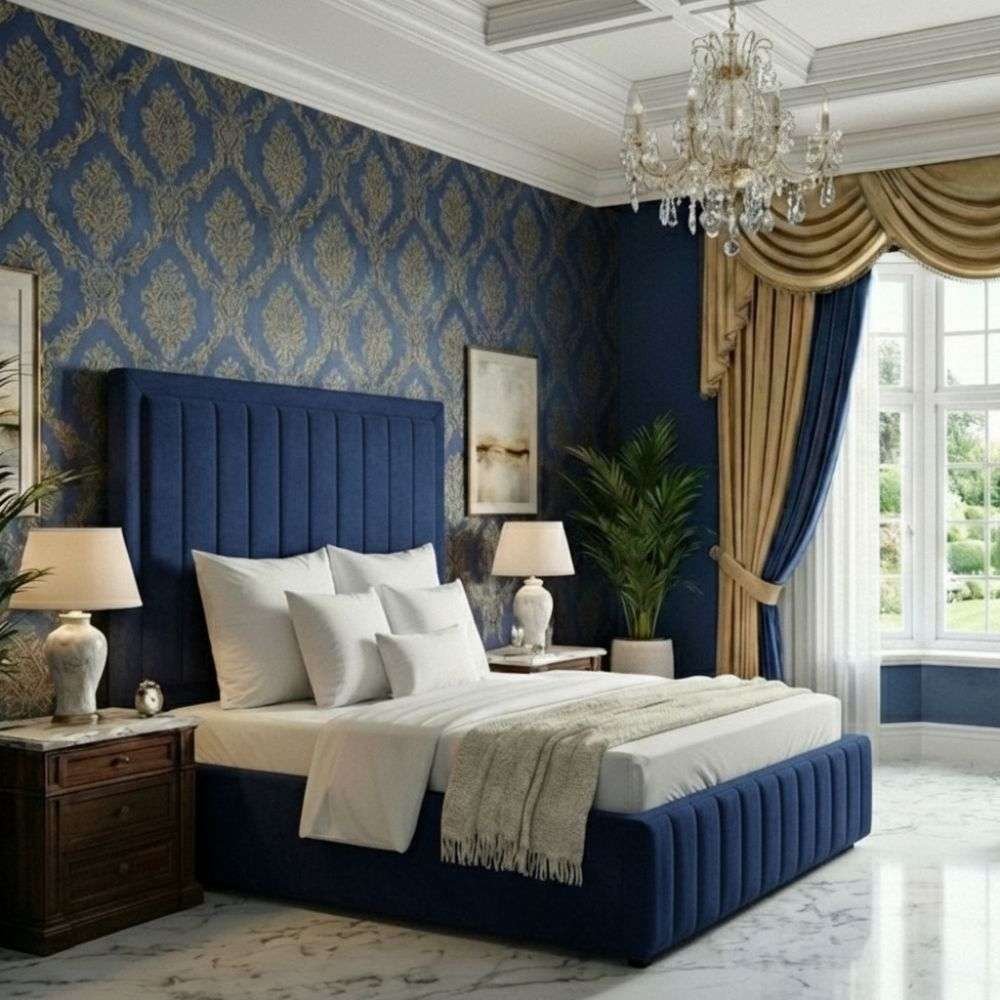 Plush Velvet Navy Blue