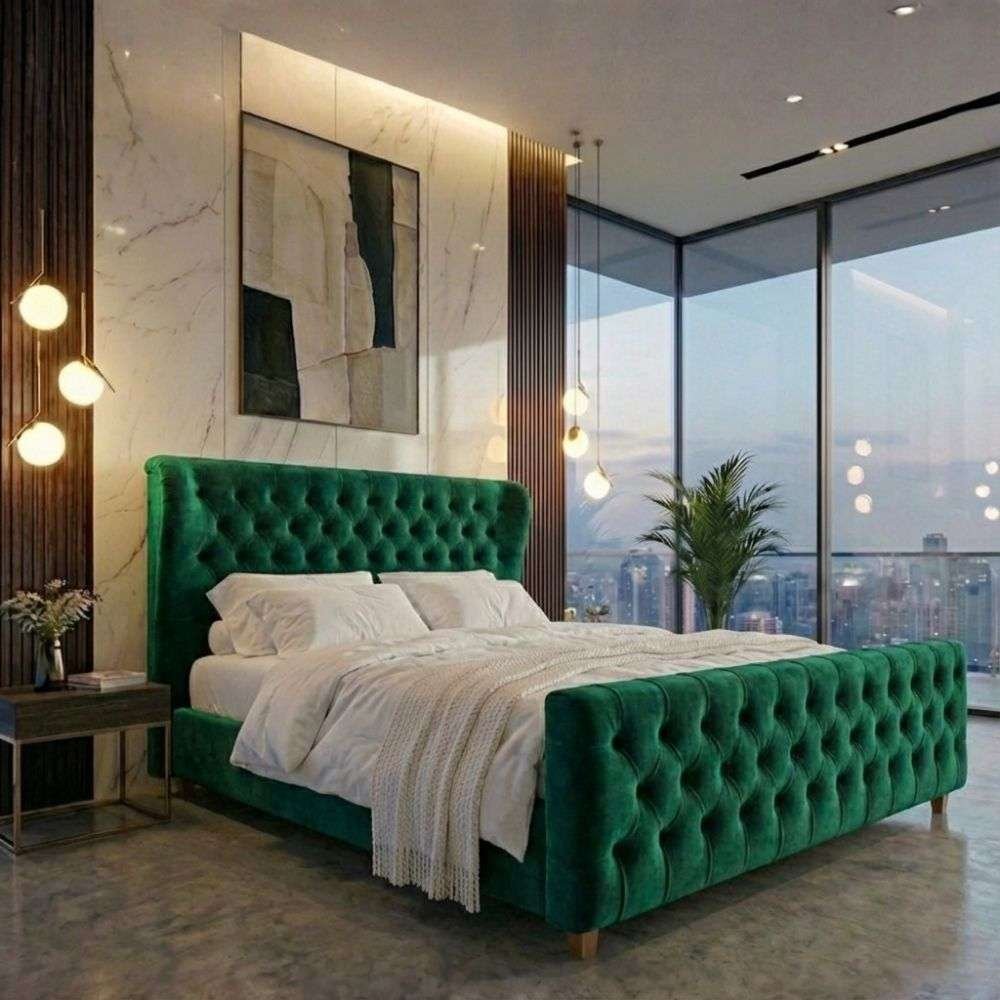 Plush Velvet Emerald Green