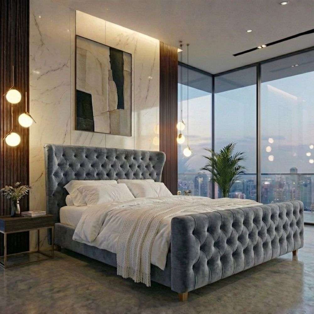 Plush Velvet Dark Grey