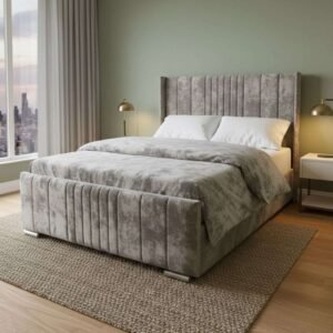 Grey Crush Velvet