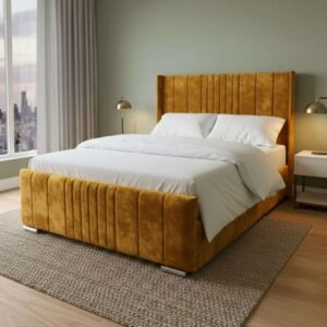 Plush Velvet Mustard Gold