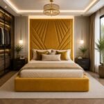 Luxe High Headboard Bed - Image 4