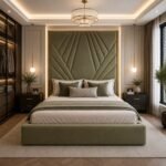 Luxe High Headboard Bed - Image 3