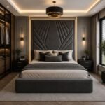 Luxe High Headboard Bed - Image 2
