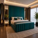 Imperial High Headboard Bed With Side Mirror - Image 4